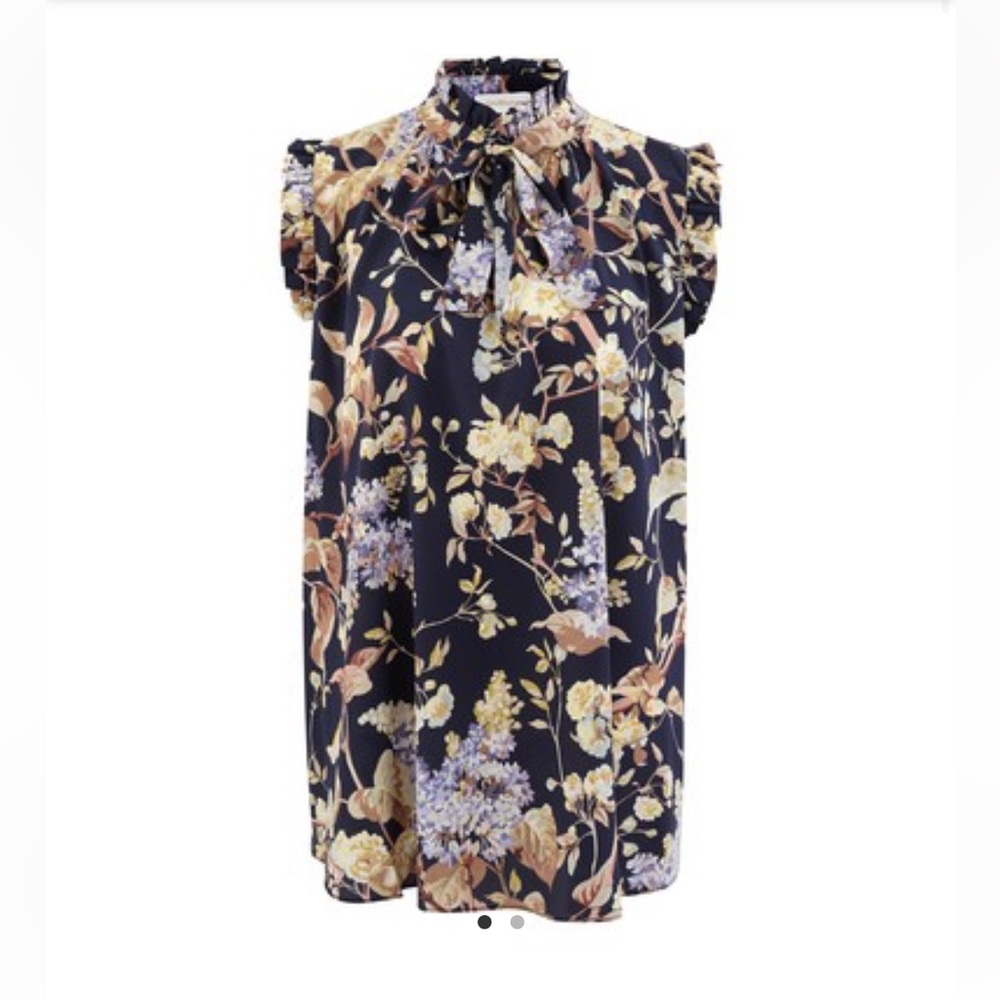 Zimmermann sabotage sleeveless silk top size 2